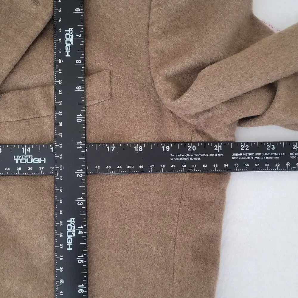 Vtg Size 38R Emanuel Ungaro Covarra Cashmere Wool Blazer Sportscoat Mocha Mousse